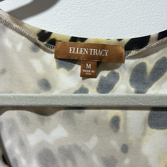 Ellen Tracy Cheetah Animal Print Tank Blouse Size Medium Y2K Retro - Picture 3 of 8